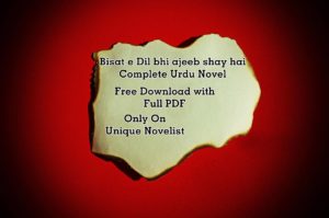 Bisat e Dil bhi ajeeb shay hai Urdu Novel PDF Download