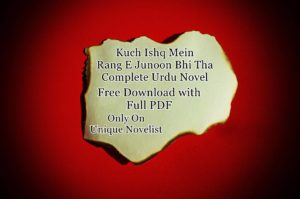 Kuch Ishq Mein Rang E Junoon Bhi Tha Urdu Novel PDF Download