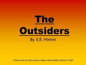 the outsiders by s.e. hinton pdf